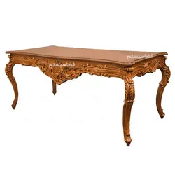 میز مدیریت منبت دار کد 874 برند فضاسیستم - فضاسیستم