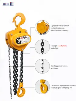 جرثقیل دستی 2 تن کیتو Kito ژاپن 3 متری - هایلیفت