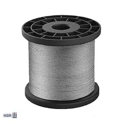 سیم بکسل نتاب (پوست ماری) چینی ساختار 7*35 IWRC تمام فولاد سایز 18mm - هایلیفت