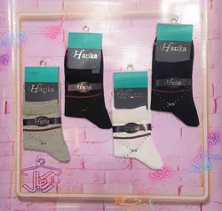 جوراب مردانه نیم ساق پنبه طرح GUCCI