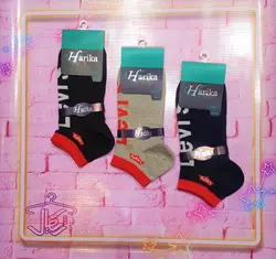 جوراب مردانه مچی پنبه طرح Levis