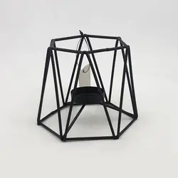 وارمر قوری و جا شمعی فلزی 8وجهی