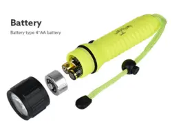 چراغ قوه غواصی ضد آب