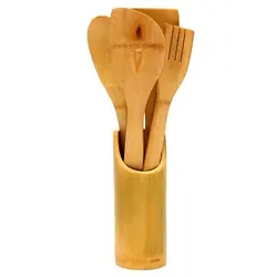 ست قاشق چوبی بامبو Bamboo Spoon