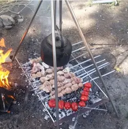 منقل چهارپایه آتش اصل