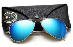 عینک خلبانی شیشه آبی rayban