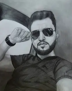 سفارش نقاشی چهره سیاه قلم، طراحی چهره