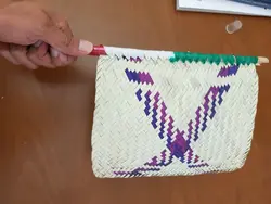 بادبزن حصیری دستی سایز متوسط - یزد استور