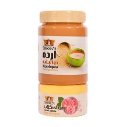 ارده دو آتیشه با طعم مربای گلاب شیررضا 850 گرمی - یزد استور