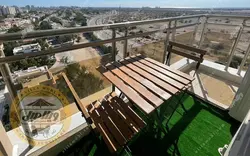 مشاهده و خرید میز و صندلی چوبی فلزی مدل پیچک تاشو | ویلامبل