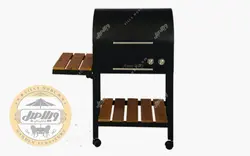 باربیکیو مدل مشکی پایه چوب دار 62 - ویلا مبل