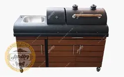 باربیکیو گازی زغالی مدل سوزان 140 سینک دار