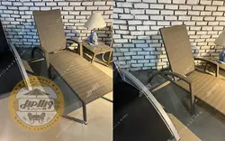 تخت استخری حصیری مدل تراس - ویلا مبل