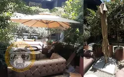 چتر پایه کنار باغی وارداتی با تنظیم زاویه - ویلا مبل
