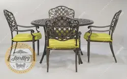 میز و صندلی باغی آلومینیومی مدل آدرین - ویلا مبل