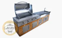 باربیکیو آیلند استیل با میز سنگی