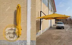 چتر پایه کنار باغی آلومینیوم دیواری قطر سه و نیم متری