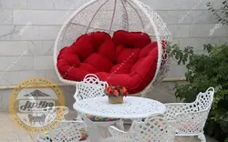 صندلی آویزی مناسب فضای باز دونفره - ویلا مبل