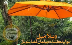 چتر باغی سایه بان پایه کنار مربع 4در4متر - ویلا مبل