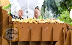 باربیکیو زغالی مدل قوچ - جدیدترین باربیکیو زغالی مناسب باغ