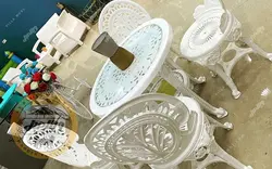 قیمت + خرید میز و صندلی پلیمری مدل طاووس | ویلا مبل