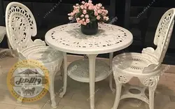 قیمت + خرید میز و صندلی پلیمری مدل طاووس | ویلا مبل