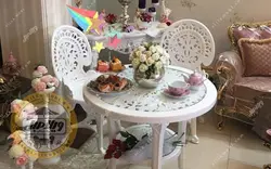 قیمت + خرید میز و صندلی پلیمری مدل طاووس | ویلا مبل