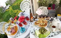 قیمت + خرید میز و صندلی پلیمری مدل طاووس | ویلا مبل