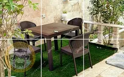 قیمت + خرید میز و صندلی پلیمری مدل توسکا | ویلا مبل