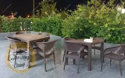 قیمت + خرید میز و صندلی پلیمری مدل ارکیده | ویلا مبل