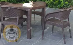 قیمت + خرید میز و صندلی پلیمری مدل ارکیده | ویلا مبل