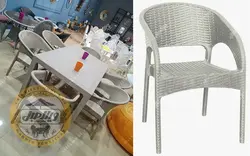 قیمت + خرید میز و صندلی پلیمری مدل ارکیده | ویلا مبل