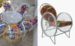 قیمت خرید مبلمان باغی مدل کالسکه گلبرگ (اقتصادی) | ویلا مبل