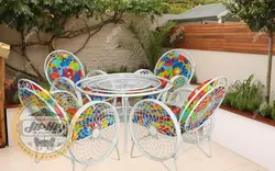 قیمت خرید مبلمان باغی مدل کالسکه گلبرگ (اقتصادی) | ویلا مبل