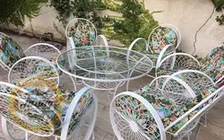 قیمت خرید مبلمان باغی مدل کالسکه گلبرگ (اقتصادی) | ویلا مبل