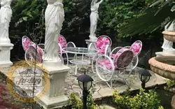 قیمت خرید مبلمان باغی مدل کالسکه گلبرگ (اقتصادی) | ویلا مبل