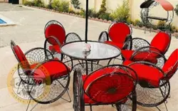 قیمت خرید مبلمان باغی مدل کالسکه گلبرگ (اقتصادی) | ویلا مبل