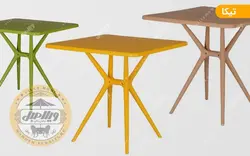 قیمت + خرید میز و صندلی تاشو پلیمری مدل اساره | ویلا مبل