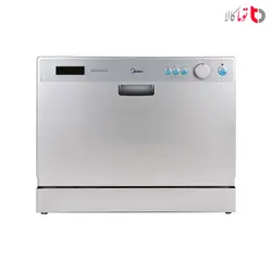 ماشین ظرفشویی ۶نفره میدیا مدل WQP6-3208AWسفید
