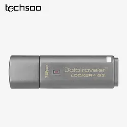 فلش مموری Kingston مدل Data Traveler Locker + G3 ظرفیت 16 گیگابایت