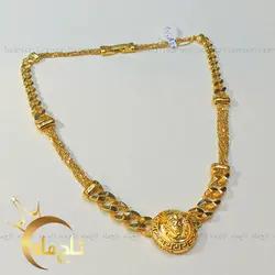 گردنبند ورساچه طلا تاج ماه