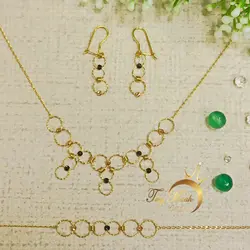 سرویس طلا ۱۸ عیار ایتالیایی تاج ماه