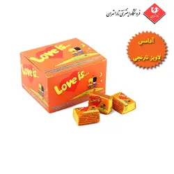 آدامس لاویز نارنجی با طعم پرتقال و آناناس - Love is - فروشگاه اینترنتی تارا تهران