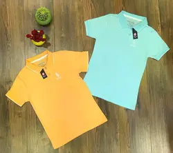 تیشرت تک پنبه ای یقه دار کد:7000