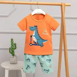 ست تیشرت شلوارک دایناسور اسکوتری کد:1062