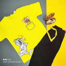 ست تیشرت شلوارک تام و جری کد:1009