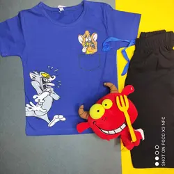 ست تیشرت شلوارک تام و جری کد:1009