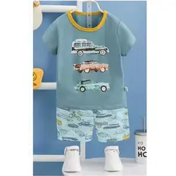 ست تیشرت شلوارک ماشین کد:1003