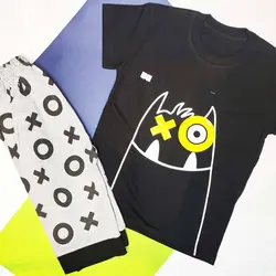 ست تیشرت شلوارک هیولا کد:1030