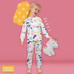 ست بلوز شلوار فضا نوردی تمام پنبه کد:9099